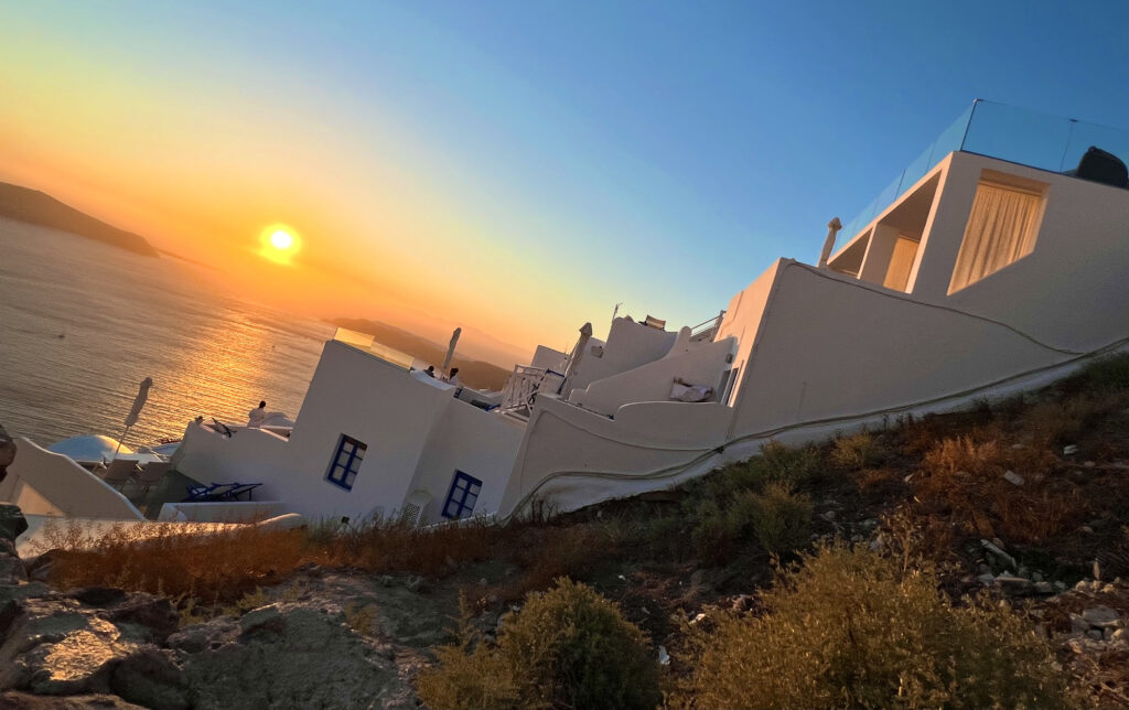 sunset santorini