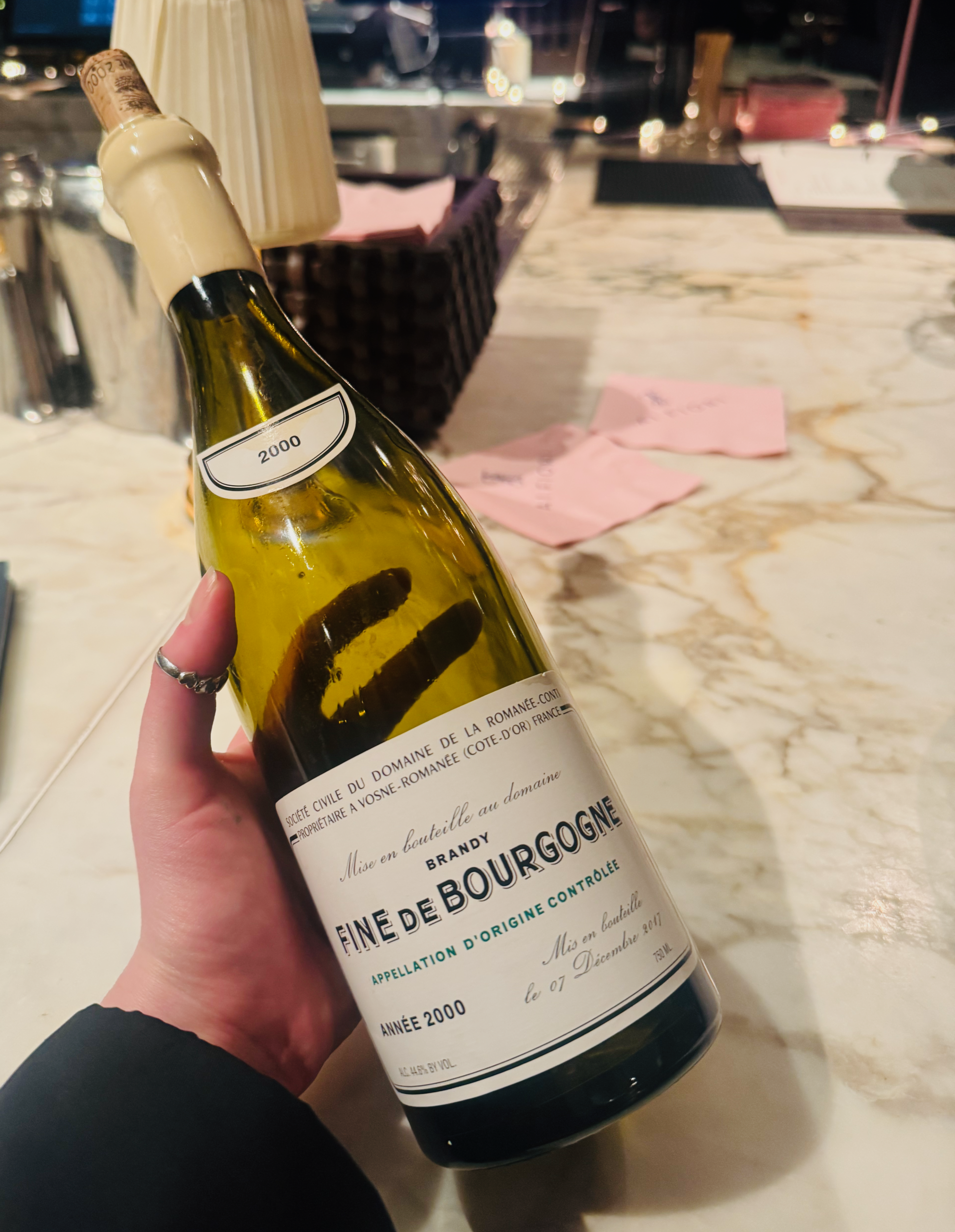 Domaine de la romane conti brandy 2000