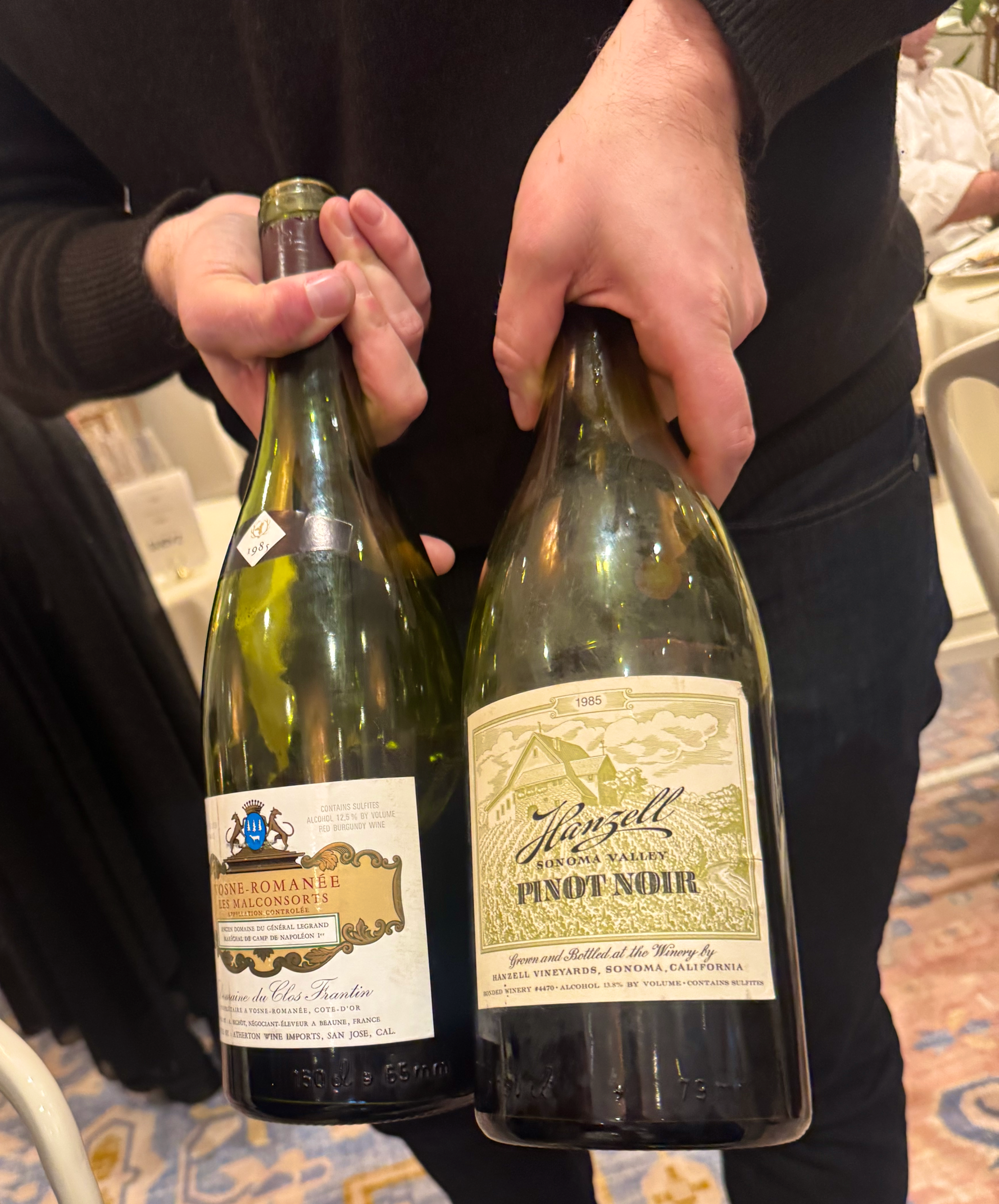 1985 Magnums of Burgundy and Napa