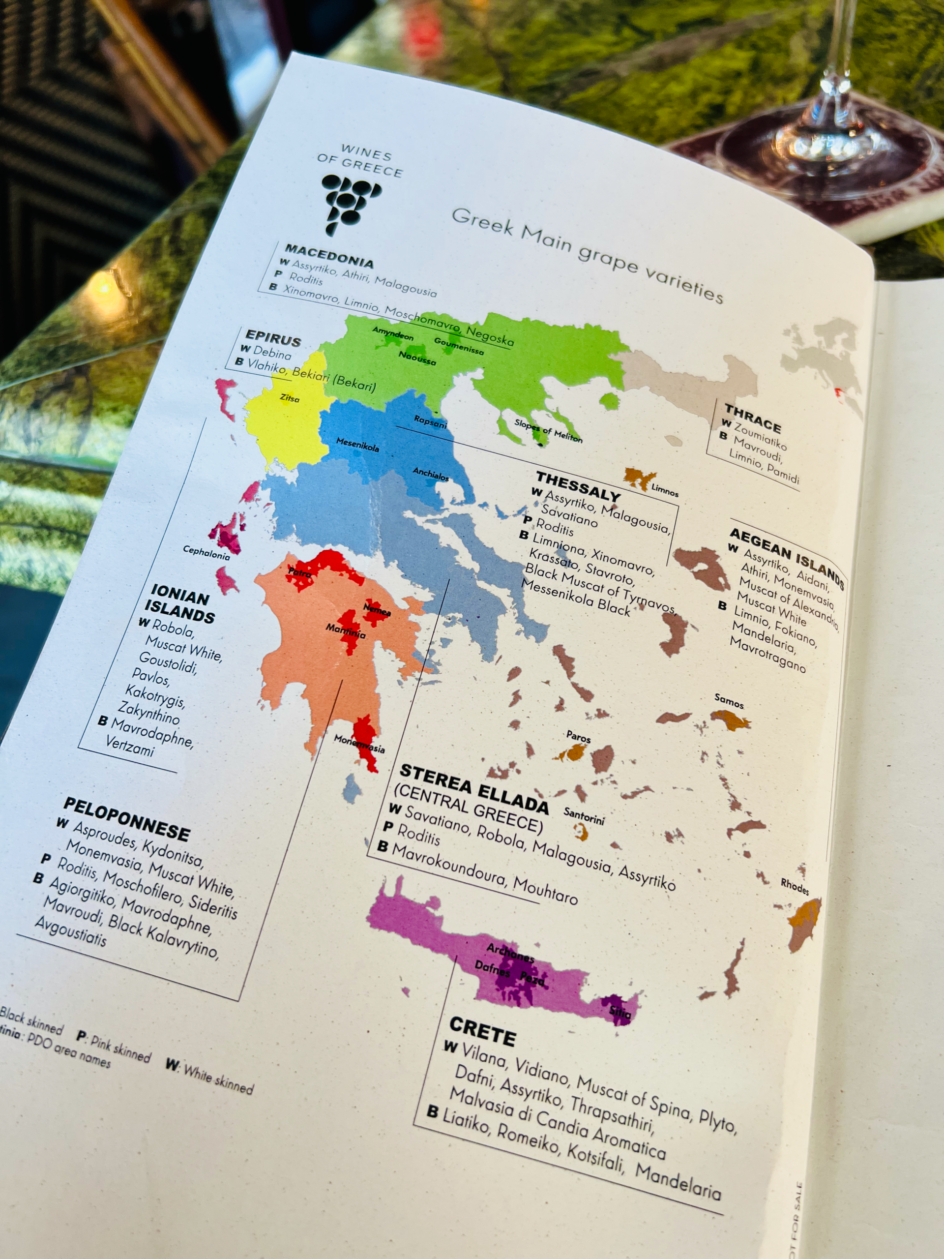 Greek Wine Map
