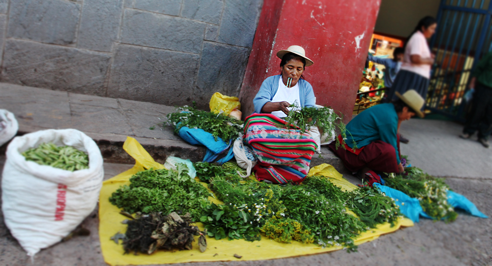 Peruvian street vendor