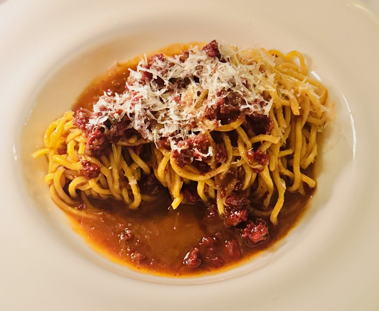 Morcilla spaghetti