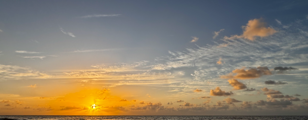 Sunset wide angle